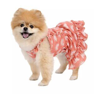 NEW SportPet Ruffled Dog Dress Medium